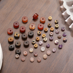 Perles rondes en pierre naturelle de couleurs mélangées, pour la création de bijoux DIY, bracelets et colliers - Product Image 3