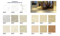 Carrelage de sol en porcelaine 300x300 émaillée brillante villa de luxe salon carreaux de marbre en céramique pour sol carreaux de porcelaine en marbre blanc