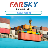 Farsky Logistics Agent maritime chinois pour la France, l'Allemagne, l'Italie, l'Espagne via la mer avec LCL+Express pour les marchandises dangereuses et les marchandises générales