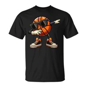 Camiseta Dabbing Basketball Ball Sunglasses, unisex, talla para adultos S M L XL XXL - Product Image 1