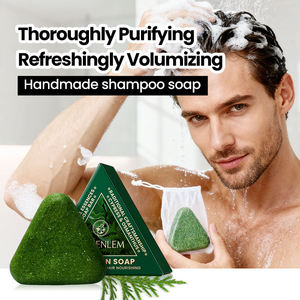 Jabón Artesanal para el Cuidado del Cabello OEM/ODM/OBM con Hoja de Platycladus Orientalis y Hierba Usman para Control de Grasa, Cuero Cabelludo Saludable y Crecimiento del Cabello - Product Image 4