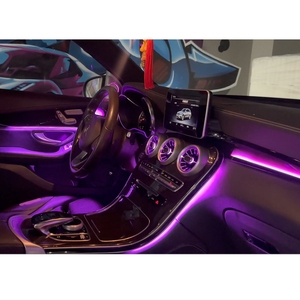 Luz Ambiental LED para Auto, para Mercedes Benz Clase C GLC W205 X253 2015-2022, RGB, Ventilación Interior, Kit de 64 Colores - Product Image 3