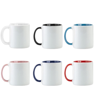 Aidary món quà độc đáo cốc cà phê thăng hoa gốm thay đổi màu ma thuật cốc cốc 11oz tất cả các cốc đầy màu sắc với miếng vá màu trắng - Product Image 3