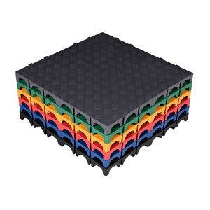 Panneaux de sol de <span class=keywords><strong>garage</strong></span> modernes en PP à clic professionnels de 50x50 cm, design graphique pour les événements et les locations - 4 cm d'épaisseur, revêtement antidérapant - Product Image 6