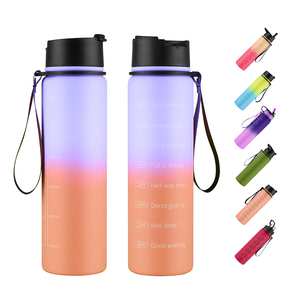 32oz Motivation marqueur temporel bouteille d'eau simple paroi large bouche bouteille d'eau - Product Image 1