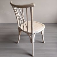 Chaises en bois en osier blanc lavé empilables pour événements, mariages, fêtes, chaises en bois à dossier croisé pour hôtel