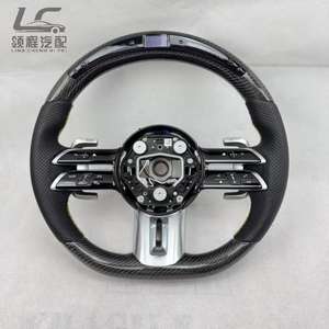 Volante de Fibra de Carbono de Repuesto OEM Directo de Fábrica para <span class=keywords><strong>Mercedes</strong></span> Benz AMG G63 C63 A45 W205 W222 W223, Mejora de Rendimiento - Product Image 2