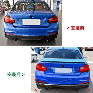 Alerón Trasero para BMW Serie 2 F22 F23 M Sport MP, Acabado Negro Piano con Textura de Fibra de Carbono Mate - Product Image 5