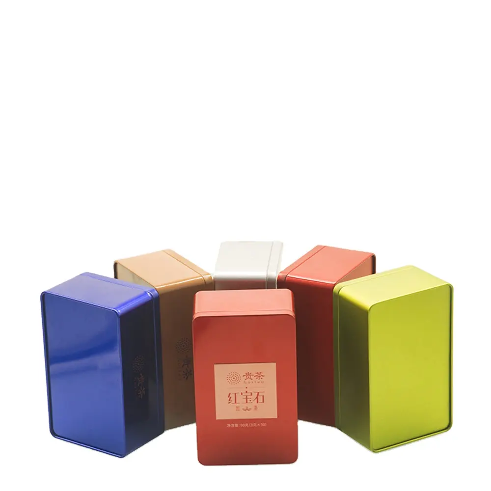 Boîte d'emballage en étain pour graines, boîte hermétique en vrac avec Logo personnalisé, boîte en étain pour noix et thé en métal