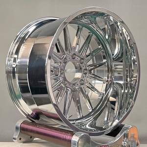 ล้ออัลลอยด์อลูมิเนียม 6061-T6 ขนาด 26x12 24x12 22x12 20x12 สำหรับออฟโรด แบบฟอร์จ พร้อมฝาครอบล้อแบบลอยตัว - Product Image 4