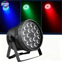 Projecteur LED RGBW 18*10W 180W 25 ° /40 °   Projecteur PAR DMX512 4/8 canaux IP20 pour scène intérieure, idéal pour mariages et spectacles