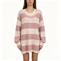 Robe mi-longue côtelée en maille verte et menthe pour femme, de haute qualité, fabrication OEM & ODM sur mesure, vente en gros