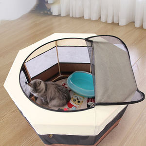 2025 nuovo cane pieghevole portatile eco-friendly per tutte le stagioni tenda lavabile in tessuto Oxford borsa per il trasporto a modello solido box quadrato per animali domestici - Product Image 4
