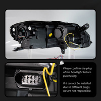 Nouvel ensemble de phares LED 12V B7 2012-2016, lentille de projecteur Bi-LED modifiée, feux de jour DRL, pièces automobiles