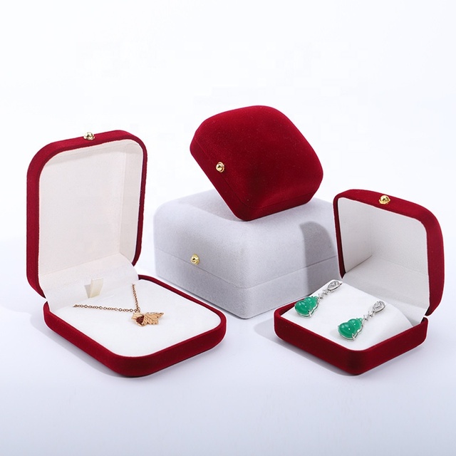 Packaging Jewelry Gift Jewelry Boxes for Pearls Necklace and Luxury Velvet Set Box Earrings Bracelet Jewelry Box