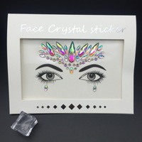 Autocollants et peintures pour le visage et le corps, style tatouage, avec strass, cristaux et pierres précieuses personnalisées, pour femmes, pour fêtes, au design unique et tendance