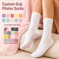 Chaussettes de yoga antidérapantes Xingyou pour femmes, chaussettes de sport de luxe avec logo, chaussettes de Pilates personnalisées pour femmes