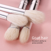 Ensemble de 15 pinceaux de maquillage en poils synthétiques - Pinceau éventail doux et facile à utiliser pour le maquillage du visage et le estompage