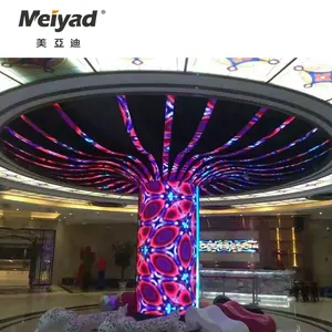 Meiyad P3屋内ソフトモジュールクリエイティブディスプレイ、特殊形状のカスタムディスプレイ、深センのメーカーからの広告壁