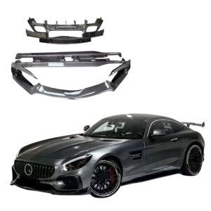 R phong cách sợi <span class=keywords><strong>carbon</strong></span> body Kit cho <span class=keywords><strong>Mercedes</strong></span>-Benz amggt sợi <span class=keywords><strong>carbon</strong></span> phía trước Lip váy phía sau khuếch tán Spoiler - Product Image 1