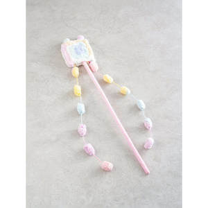 Pet gatto Teaser con eco-friendly rosa piuma e panno canna da pesca eco-friendly stile caramella giocattolo per il gioco - Product Image 1