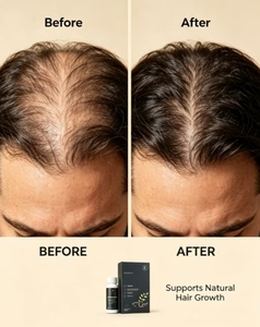 Aceite para el Crecimiento del Cabello con Tu Logotipo, 5% Orgánico, a Base de Hierbas, Reparador, con Coco, Árbol de Té, Argán y Ácido Hialurónico - 60ml, Fórmula Concentrada Tónica - Product Image 4