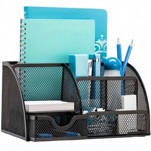 High Quality and <b>Cheap</b> Price Metal Mesh Versatile Pen Stand Holder Desk Organizer Metal Pen Holder - Product Image 1