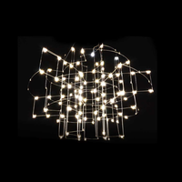 Éclairage élégant inspiré des feux d'artifice pour les escaliers d'hôtel et la décoration intérieure Lustres LED pliants abordables