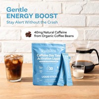 OEM Poudre de complément alimentaire énergétique pour la concentration, à base d'adaptogènes et d'électrolytes, avec caféine, pour l'activation diurne et l'énergie propre, en sachets.