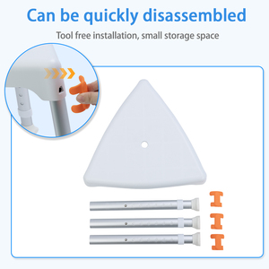 Triangular <strong>Shower</strong> <strong>Chair</strong> 7-Level Adjustable Height Non-Slip Bath Stool <strong>for</strong> <strong>Elderly</strong> Disabled Corner Bathroom Safety Seat - Product Image 3