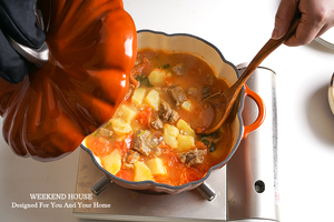 Nuovo Design di Fabbrica: Pentola in Ghisa Smaltata a Forma di Zucca 22/24CM, Pentola per Zuppe e Stufati, Casseruola - Product Image 4