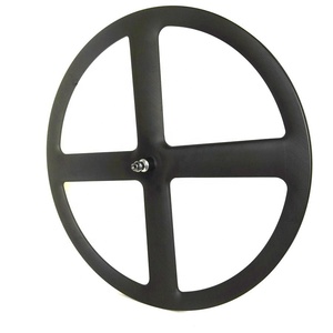 Ruota per pista per bicicletta a <span class=keywords><strong>4</strong></span> razze 700C ruota per pista posteriore in carbonio Fixie a velocità singola copertoncino 23MM - Product Image 4