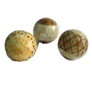High Quality Bone <b>Mosaic</b> Inlay Decorative Balls All Sizes Colors Available Curving Design for Home Decor Novelty Gifts Wholesale - Product Image 6