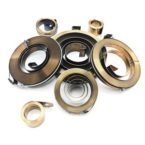 Nhà Máy Tùy Chỉnh Cuộn Dây Thép Không Gỉ Xoắn Ốc Phẳng Xoắn Ốc Điện Đo Scroll Đồng Hồ Suối Nước Winder Con Chó Dây Xích Lực Lượng Không Hằng Băng - Product Image 2