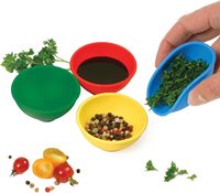 Mini-bols à sauce en silicone souple et coloré, faciles à nettoyer, antiadhésifs, pour préparation d'épices, outils de préparation culinaire pour la cuisine domestique