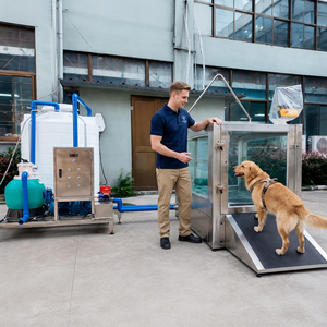Loading Capacity Double Door Easy Entry Stainless Steel Underwater Treadmill for Dog 0.1-12km/h ADJ Incline Belt Water Treadmill - Product Image 1