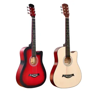 Oem Por Atacado Handmade Clássica 41 Polegadas Guitarra Baixo Com 6 Folk Acoustic Guitar Cordas