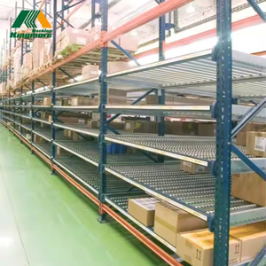Estante de almacén de almacenamiento de acero duradero, sistemas de estantería de rodillos de flujo por gravedad, bastidores de flujo de cartón - Product Image 3