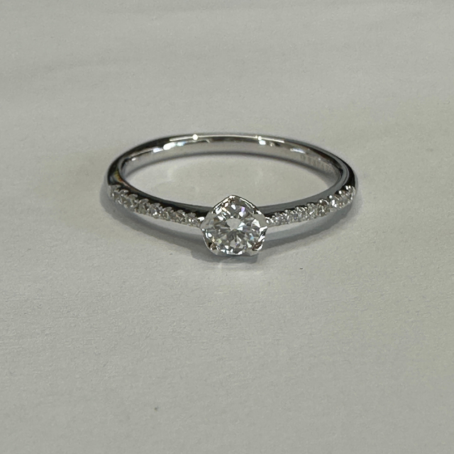 High Quality Romantic Rhodium Plated Solid PT950 Platinum Diamond Engagement Rings Luxury Wedding Rings for Women
