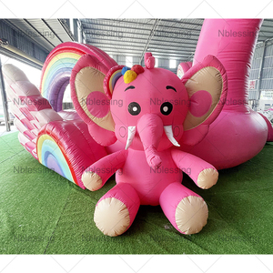 3D Design Kids House Jeux Gonflables Jumping Castle With <b>Slide</b> Flamingo <b>Inflatable</b> Bouncer Commercical House Inflat - Product Image 6