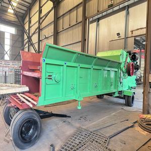 Broyeur horizontal hydraulique mobile diesel pour bois, broyeur de bois industriel, broyeur à tambour, déchiqueteur, capacité 10t/h, 19-20mm - Product Image 2