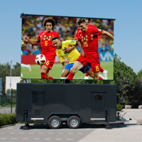 Écran LED mobile sur remorque pour publicité, affichage sur véhicule électrique, écran embarqué sur bateau