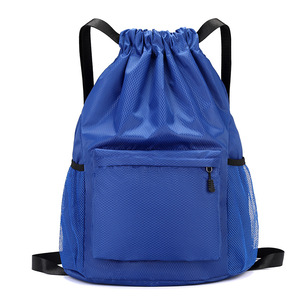 <b>Drawstring</b> <b>Backpack</b> Large Capacity Solid Color For Travel Sports Basketball Swimming Training Storage - Product Image 5