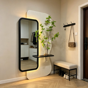 <span class=keywords><strong>Grand</strong></span> <span class=keywords><strong>miroir</strong></span> mural décoratif lumineux avec éclairage LED pour entrée, <span class=keywords><strong>miroir</strong></span> pleine longueur, art mural pour <span class=keywords><strong>salle</strong></span> <span class=keywords><strong>de</strong></span> <span class=keywords><strong>bain</strong></span> - Product Image 2