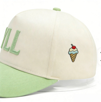 Gorra de Béisbol Personalizada OEM con Bordado, Gorras Curvas Ajustables de Dos Tonos para Hombre