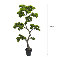 Plantes artificielles Bonsaï Pin artificiel Plantes d'intérieur d'accueil en pot Pin japonais Décoration de bureau Jardin zen