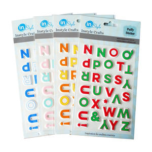Foam EVA Sticker alfabeto Puffy Adesivos Imprimir Puffy Eva Factory Supply 3D para crianças Presentes personalizados OEM Adesivos - Product Image 1