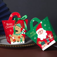 Petite Boîte Design Élan Sapin de Noël Bonhomme de Neige Père Noël – Boîte à Bonbons Cadeau de Noël, Boîtes à Friandises pour Fête