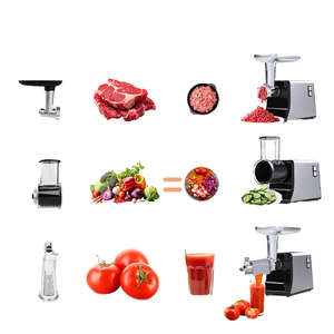 Hachoir <span class=keywords><strong>à</strong></span> viande multifonctionnel électrique en acier inoxydable pour la maison, pour couper les légumes, faire des saucisses, vente directe d'usine - Product Image 3