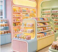 Vitrine de présentation Nakajima pour bijoux créatifs et tendance, idéale pour les magasins de snacks haut de gamme et les animaleries